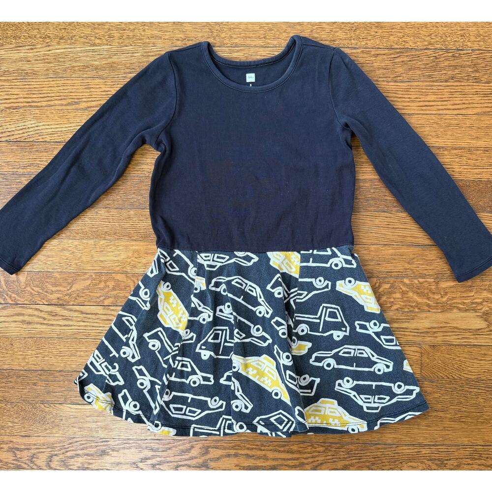Tea Collection Girls' Cars & Taxi Dress Size 6